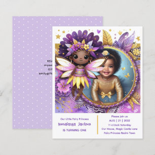 Photo Birthday Little Black Fairy African Purple