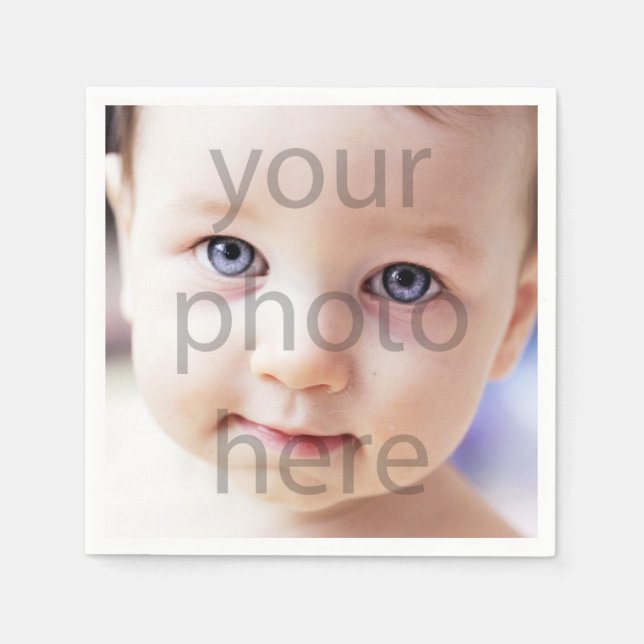 Photo Birthday Napkin (Front)