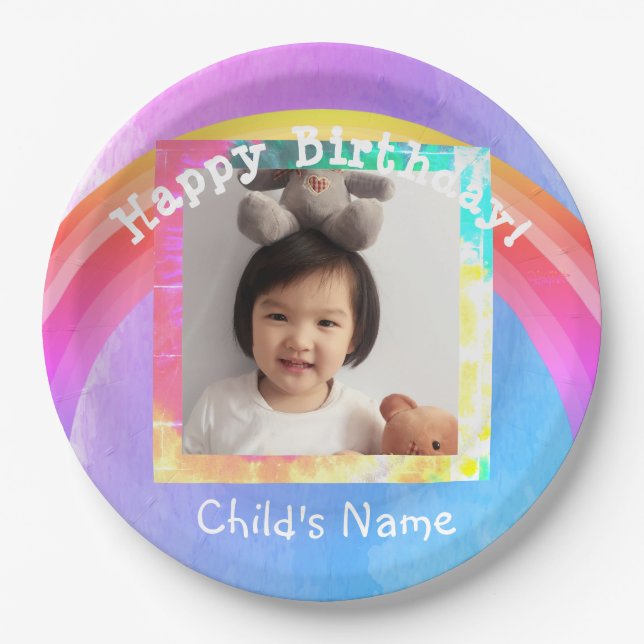 Photo Birthday Paper Plate - HAMbWG (Front)