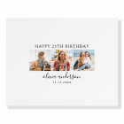 Photo Birthday Party Guest Signature