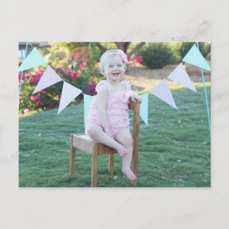 Photo Birthday Thank You Card