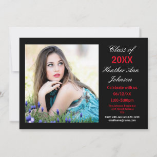 Photo Black Background - Grad Announcement