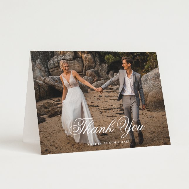 Photo Blank Wedding  Thank You Card (Creator Uploaded)