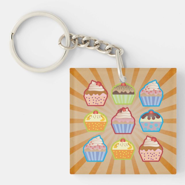 Photo Block Key Ring (Front)