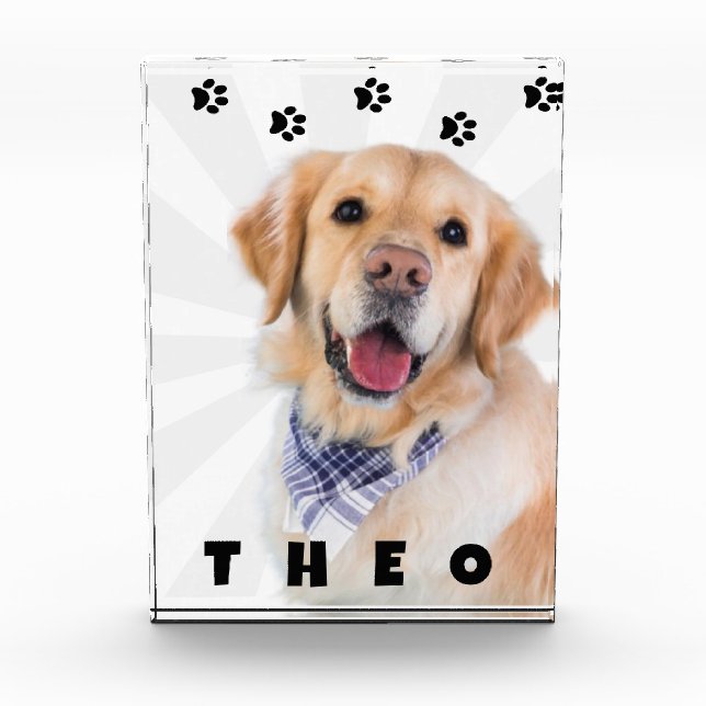 Photo Block Pet dog cat name  (Front)