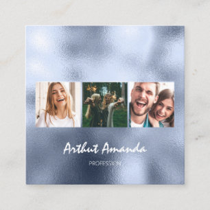 Photo Blue Sky Event Planner Hairdresser Makeup Square Business Card