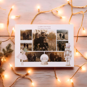 Photo Blush Nutcracker Christmas Holiday Card