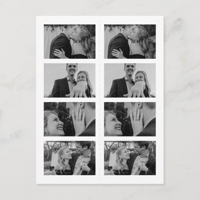 Photo Bookmark Blush Save the Date Invitation (Front)