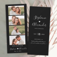 Photo Booth Bookmark Wedding Save the Date 