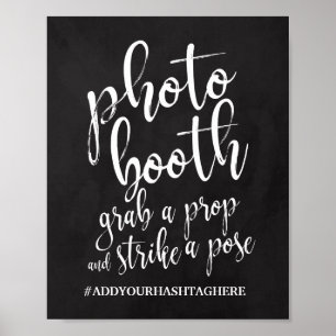 Photo Booth Chalkboard 8x10 Wedding Sign