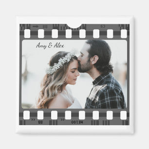 Photo booth film strip personalised photo template magnet