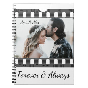 Photo booth film strip personalised photo template notebook