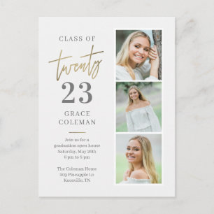 Photo Booth Graduation Party Invitation Postcard