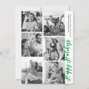 Photo Booth Holiday Card - Bright Green