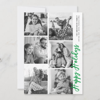 Photo Booth Holiday Card - Bright Green