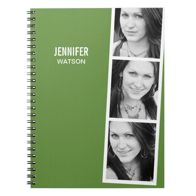 Photo Booth Personalised Notebook (Front)