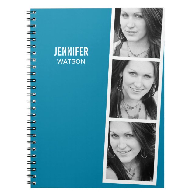 Photo Booth Personalised Notebook (Front)