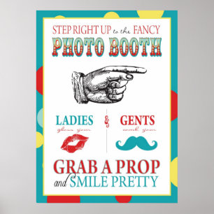 Photo Booth Sign Carnival Circus Birthday R