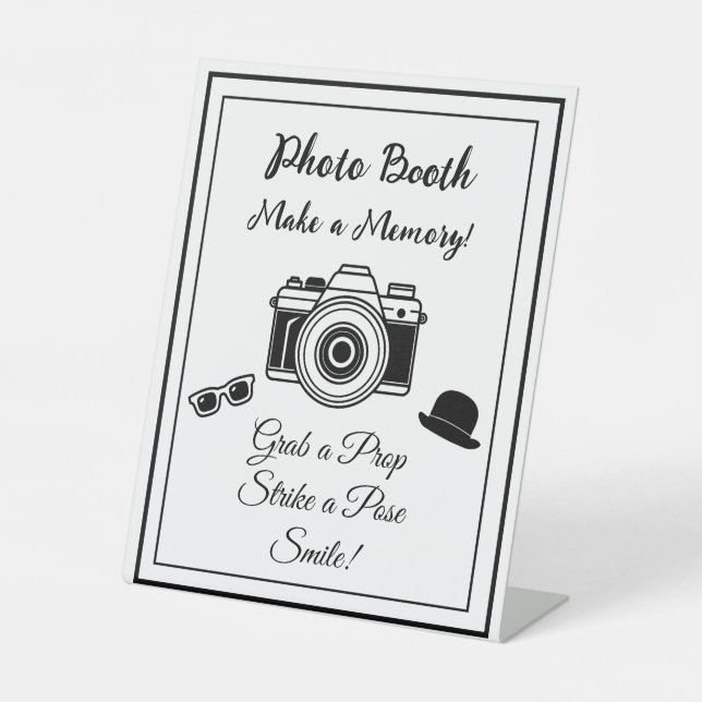 Photo Booth Sign for Wedding (Front)