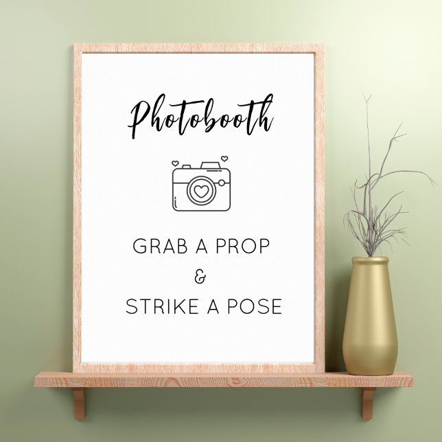 Photo Booth Sign Template for Wedding, Party (Creator Uploaded)