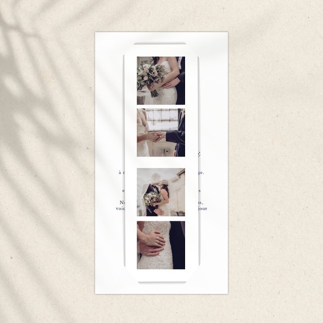 Photo Booth Sketch Thank You Folded Bookmark  (Creator Uploaded)