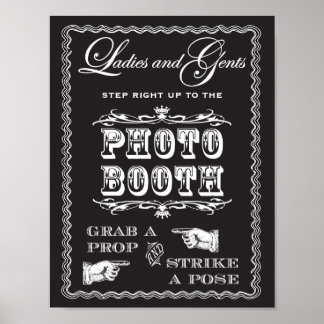 Photo Booth Strike A Pose Sign