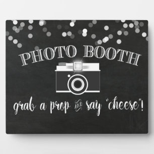 Photo Booth Table Sign Plaque