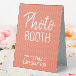 Photo Booth Table Tent Sign