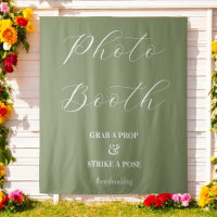Photo Booth Wedding Sage Green 