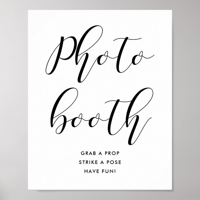 Photo booth wedding sign (Front)