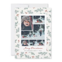 Photo Botanical Christmas Card