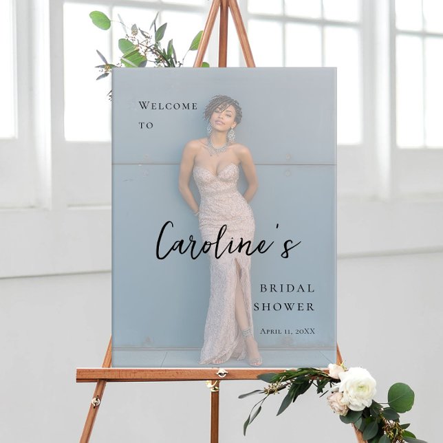 Photo Bridal Shower modern welcome Poster (Creator Uploaded)