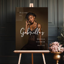 Photo Bridal Shower modern welcome