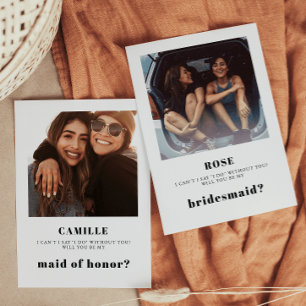 Photo Bridesmaid Proposal Card