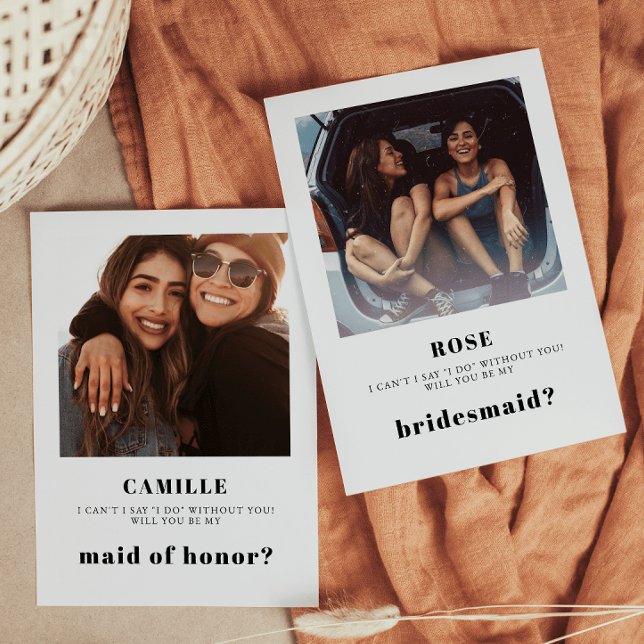 Photo Bridesmaid Proposal Card (Creator Uploaded)