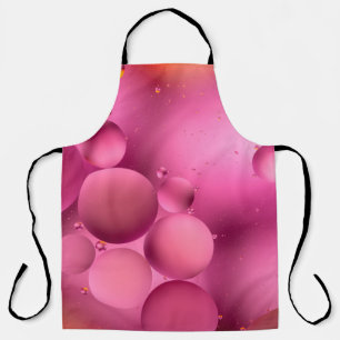 photo, bright oily drops in water with colorful ba apron