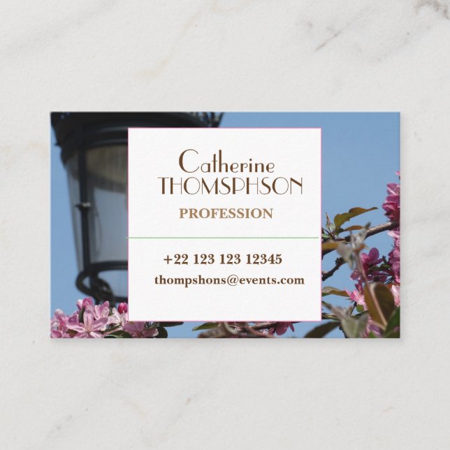 Photo Business Card (Front)