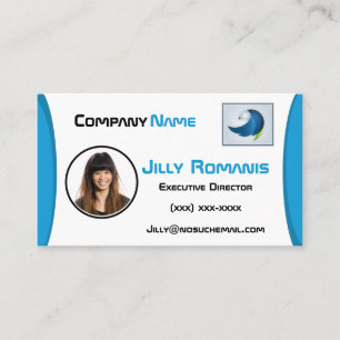 Photo Business Card for Matching Employee ID Badge