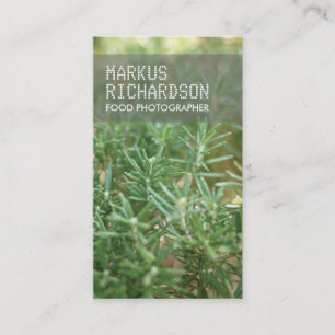 PHOTO Business Card for Photographers or Chefs