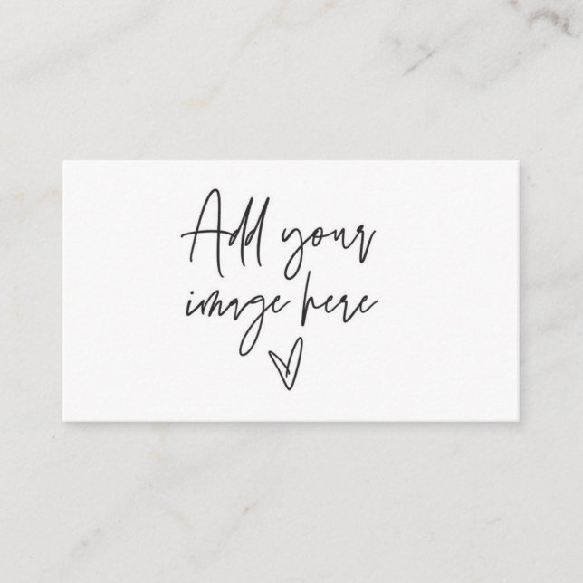 Photo Business Card Logo Branding Loyalty Card (Front)