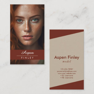 Photo Business Card Model Actors Actresses Dancer