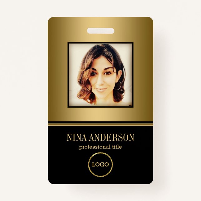 Photo Business ID Badge (Front)