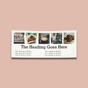 Photo Business Modern Slab Serif Minimalist White Banner