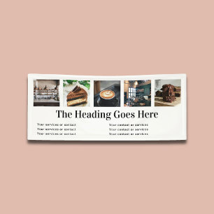 Photo Business Vintage Serif Minimalist White Banner