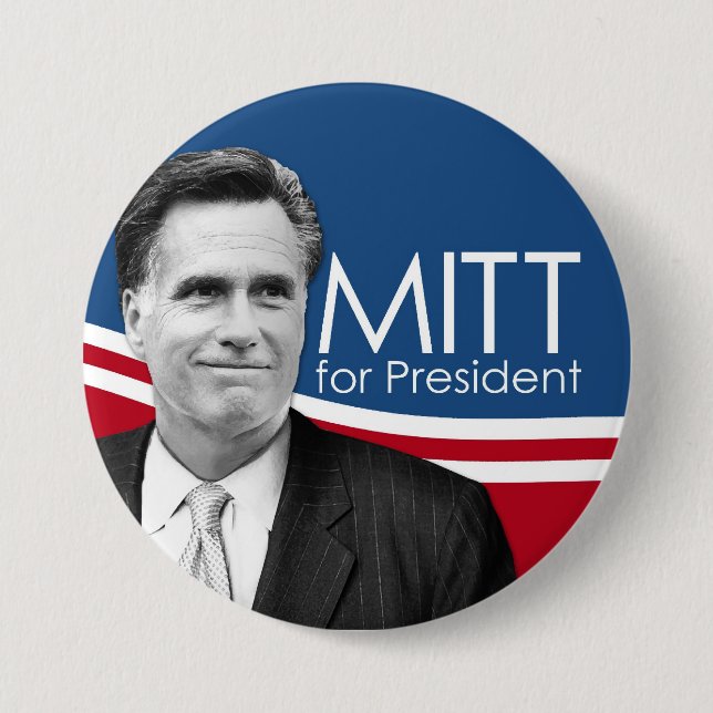 Photo Button - Mitt for President (Front)