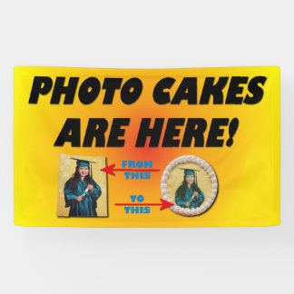 Photo Cakes Are Here! Banner