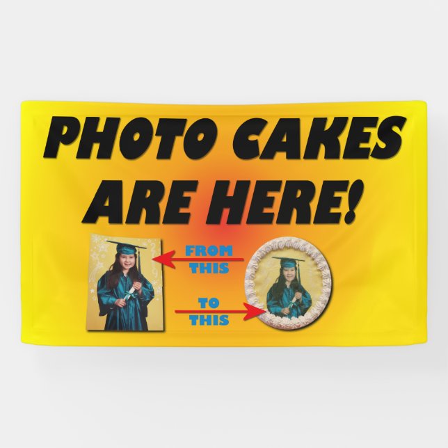 Photo Cakes Are Here! Banner (Horizontal)
