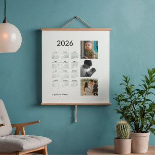 Photo Calendar 2026 Hanging Tapestry