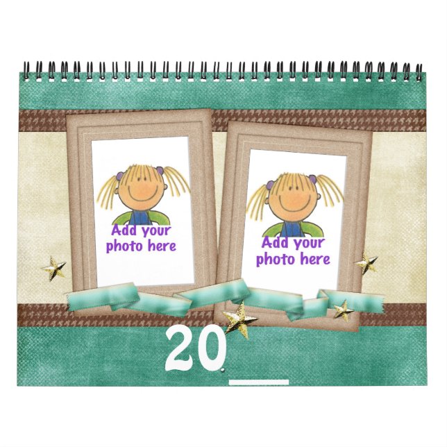 Photo Calendar Add your pictures on each page (Cover)