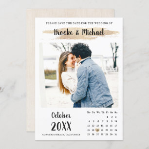 Photo Calendar Save the date card